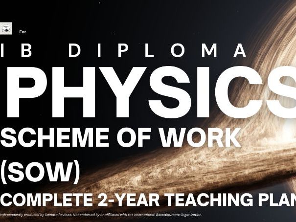 IBDP Physics – Complete Scheme of Work (SOW)/ 2-Year Course Plan/SL & HL/All 5 Themes