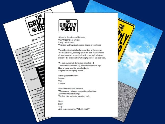 Model Text: Poem: The Grizzly Bear