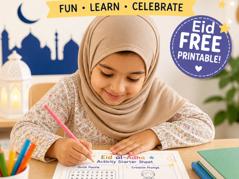 Free Eid al-Adha Activity Sheet KS1 | Printable Starter Activity