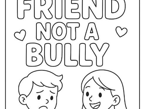 Anti-Bullying Colouring Sheet