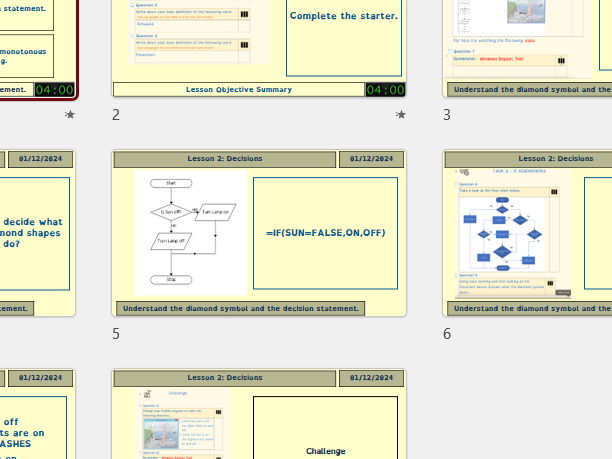 KS3 FLOWOL: Lesson 2 – Flowol Shapes (Using Decisions & Control Systems)