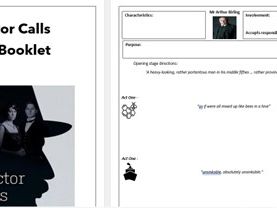 An Inspector Calls Quote Booklet