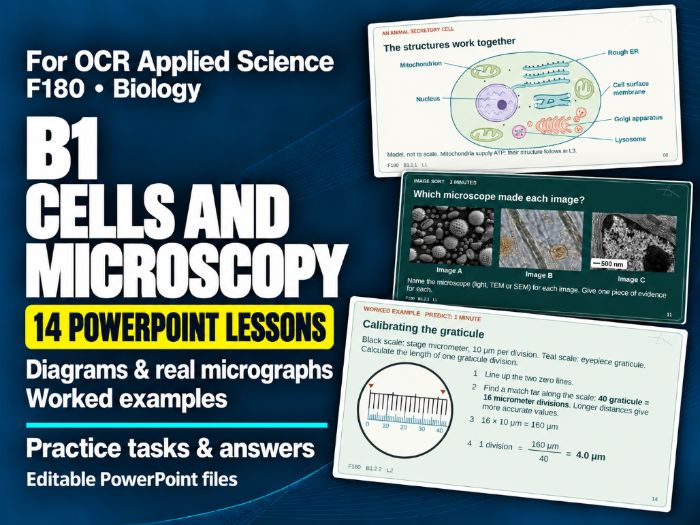 OCR AAQ Applied Science - F180 B1 PowerPoints