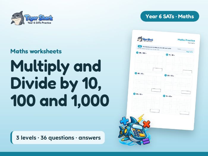 Multiply and Divide by 10, 100 and 1,000