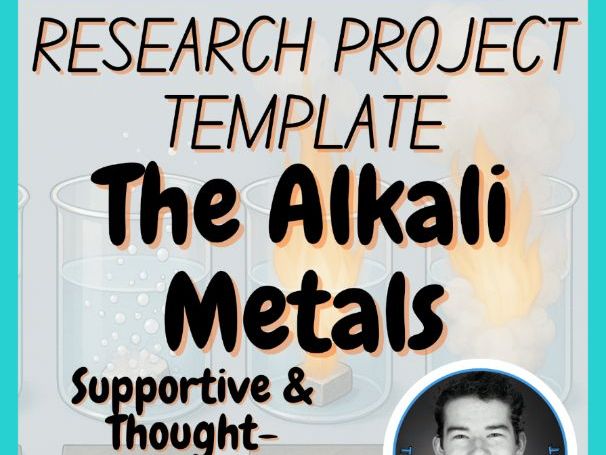 The Alkali Metals | Chemistry Research Project Template | Digital + Print