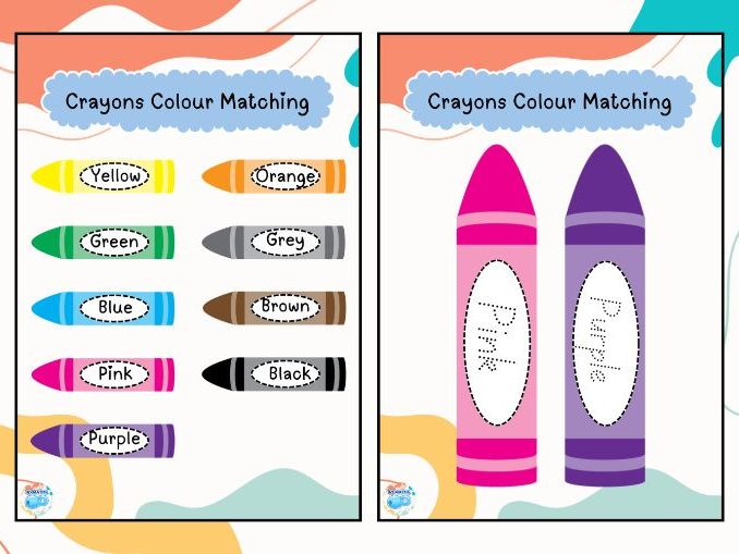 Crayon Colour Match Activity (EYFS Colour Recognition)