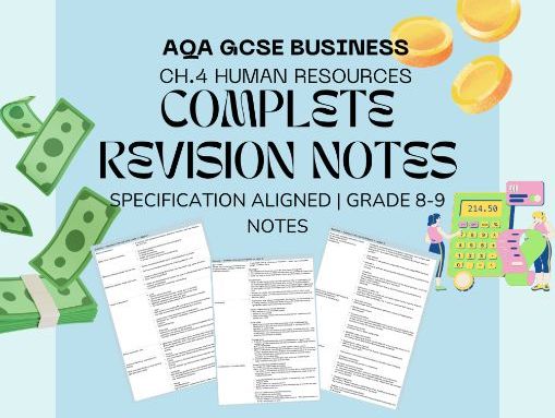 AQA GCSE Business – Human Resources Revision Notes