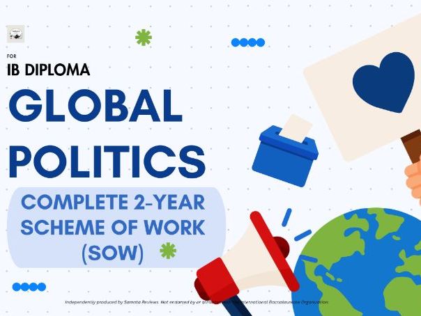 IB DP Global Politics — Complete 2-year Course Scheme of Work (SOW) 2026-2028 | FA2026 | SL & HL