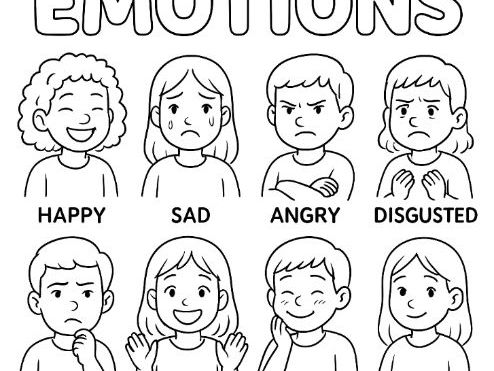 Emotions Coloring Sheet