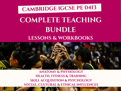IGCSE PE | Complete Teaching Bundle | All 4 Units | Workbooks + Lessons | 0413