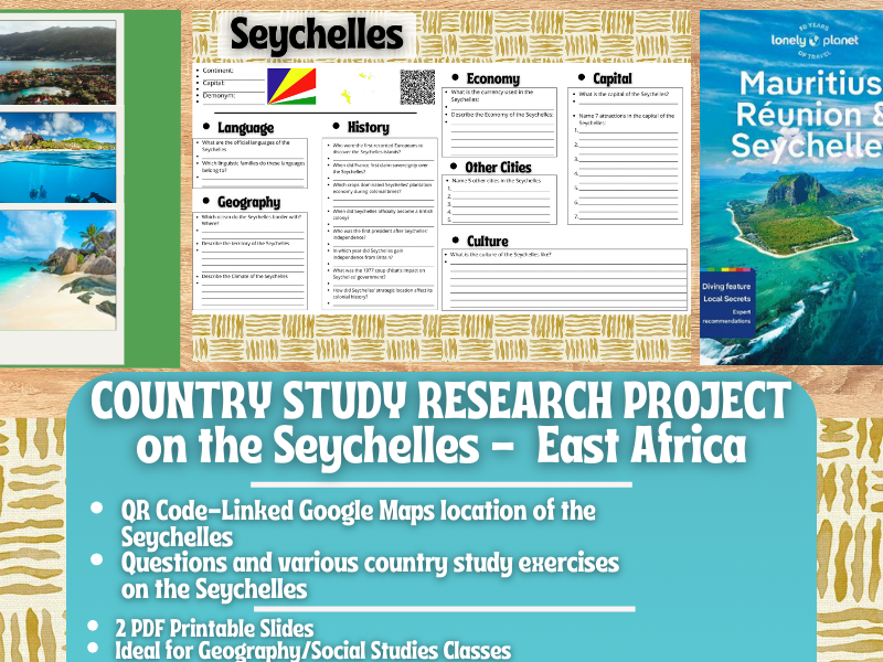 Country Study Research Project - Seychelles - Social Studies - East Africa