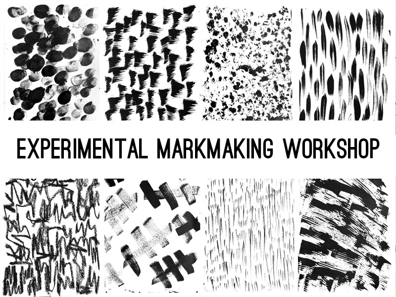 Experimental Mark Making Workshop | Creative Drawing with Unusual Tools & Materials