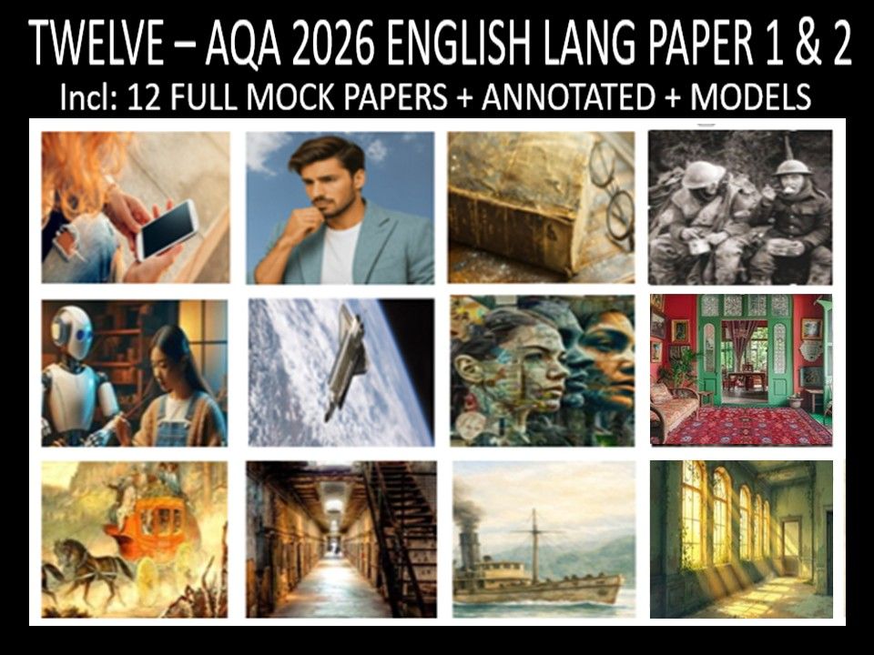 TWELVE - AQA PAPER 1 & 2 | 2026 FULL MOCKS | ANNOTATED | MODELS