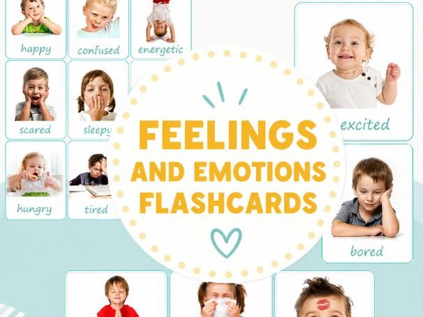 Feelings and Emotions Flashcards | ESL Emotion Cards | Social Emotional Learning | Printable PDF