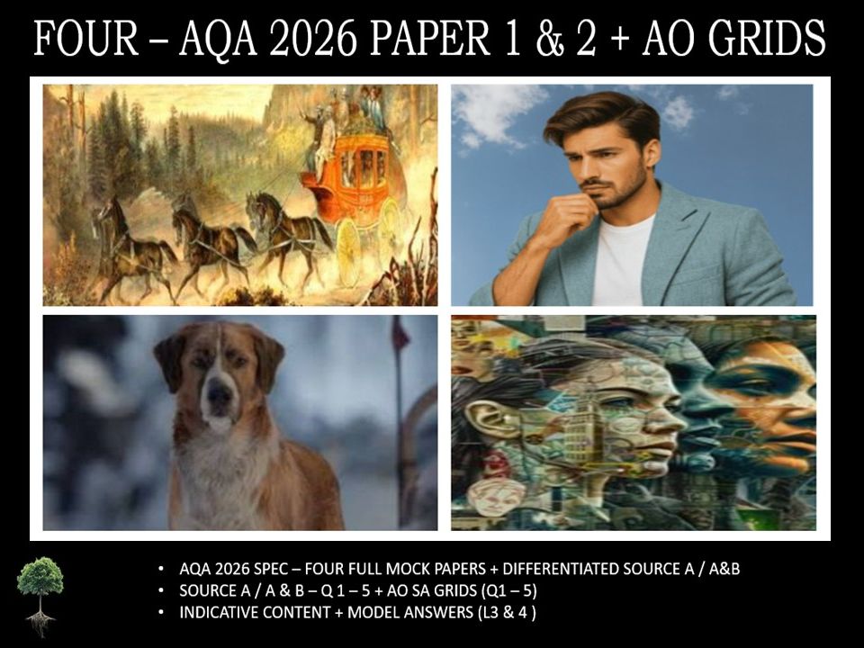 FOUR - AQA PAPER 1 & 2 | 2026 FULL MOCKS | AO GRIDS