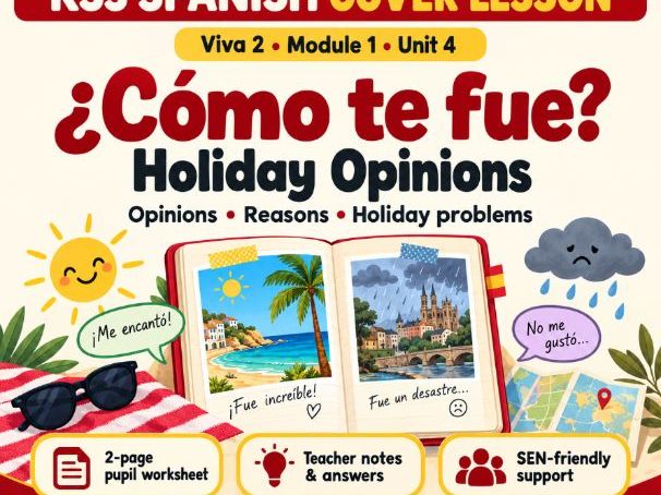 KS3 Spanish Cover Lesson: The Last Day | Viva 2 Module 1 – El último día