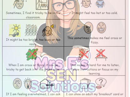 Sensory Sensitivities at School - social story