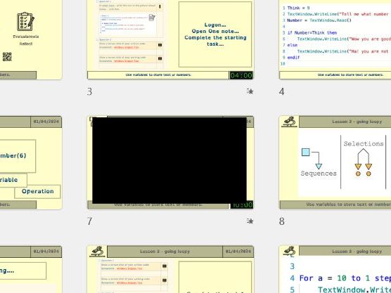 KS3 Small Basic: Lesson 4 – Going Loopy! (FOR Loops, WHILE Loops & Randomness)