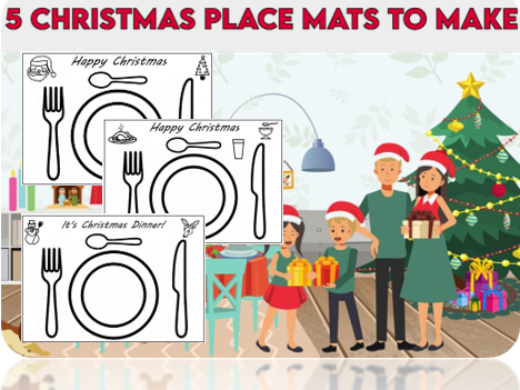 5 Christmas Place Mats to Make