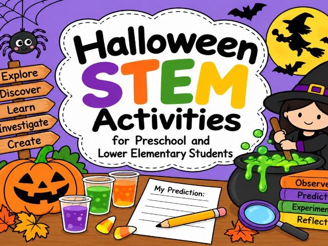 Halloween STEM Activities | 6 Hands-On Science Experiments | PreK-2