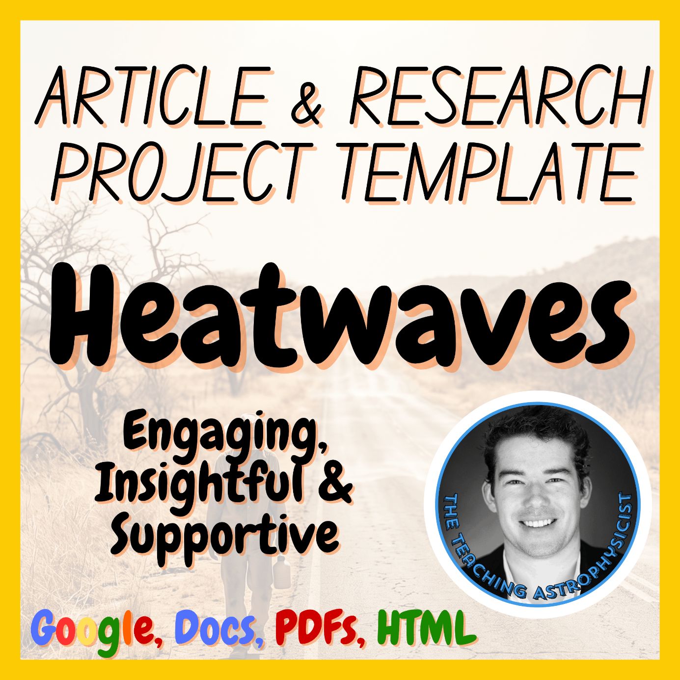Heatwaves | Earth Science Articles + Research Project Template Set