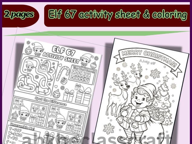 Elf 67 No-Prep Christmas Activities
