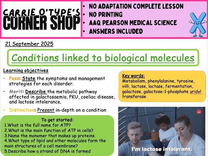 Metabolic Conditions - AAQ Pearson Medical Science