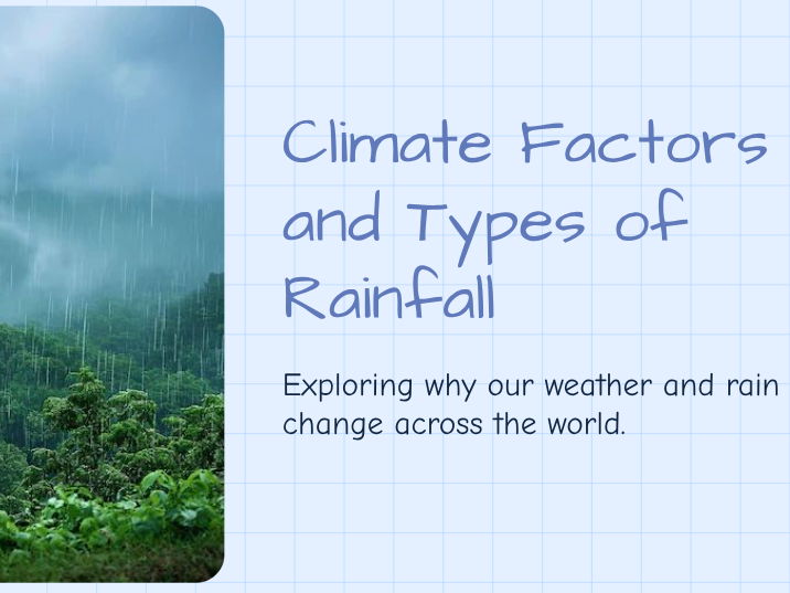 Year 7 - Weather - Climate Factors and Types of Rainfall