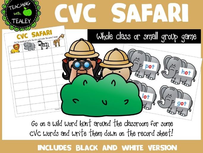 CVC Word game for Early Learning