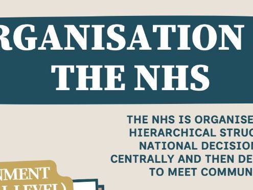 Organisation of the NHS poster