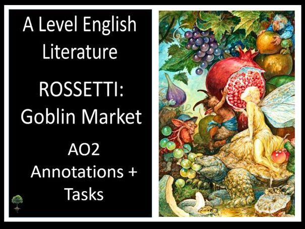 ROSSETTI: Goblin Market | AO2 Annotations + Tasks | EDUQAS EDEXCEL WJEC
