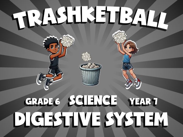 Digestive System TRASHKETBALL Science Game | No-Prep Year 7 Review Activity