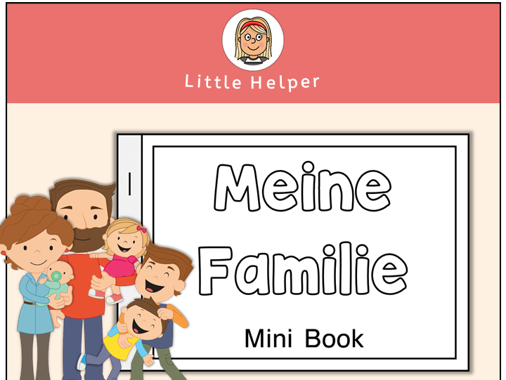 German Mini Book - Meine Familie