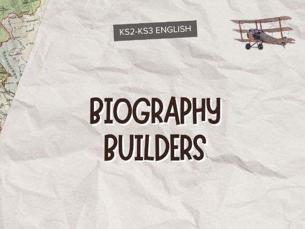 Biography Writing Unit KS2–KS3 | Non-Fiction Writing Scheme (5 Lessons)