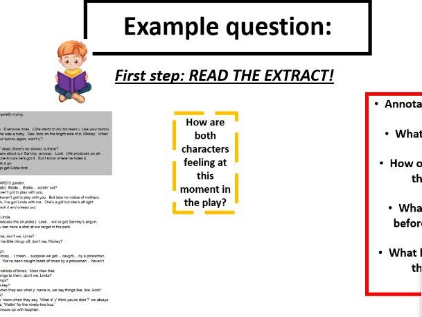 Component1 GCSE Drama revision/mock prep