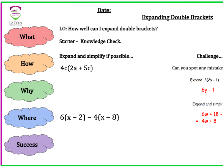 Expanding and Simplifying Double Brackets