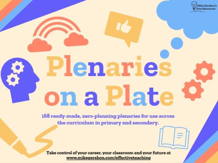 Plenaries on a Plate