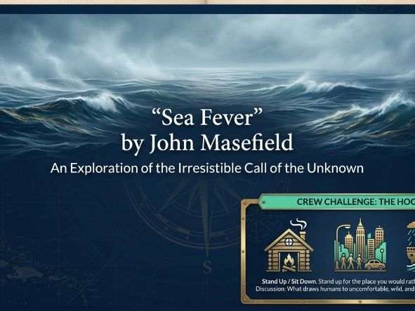 Sea Fever by John Masefield | Poem Analysis Deck | Years 7-8 | Discussion-Based
