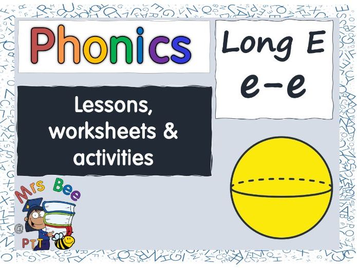 Long E ee grapheme Phonics word work lessons, worksheets and