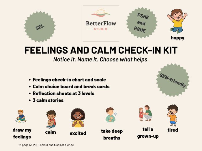 Feelings and Calm Check-in Kit: KS1 and SEN