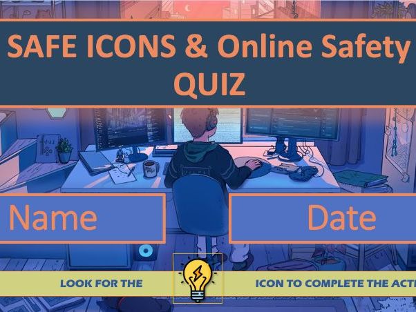 Safe Icons and Online Safety Quiz | Digital Literacy | KS1–KS2 / SEN
