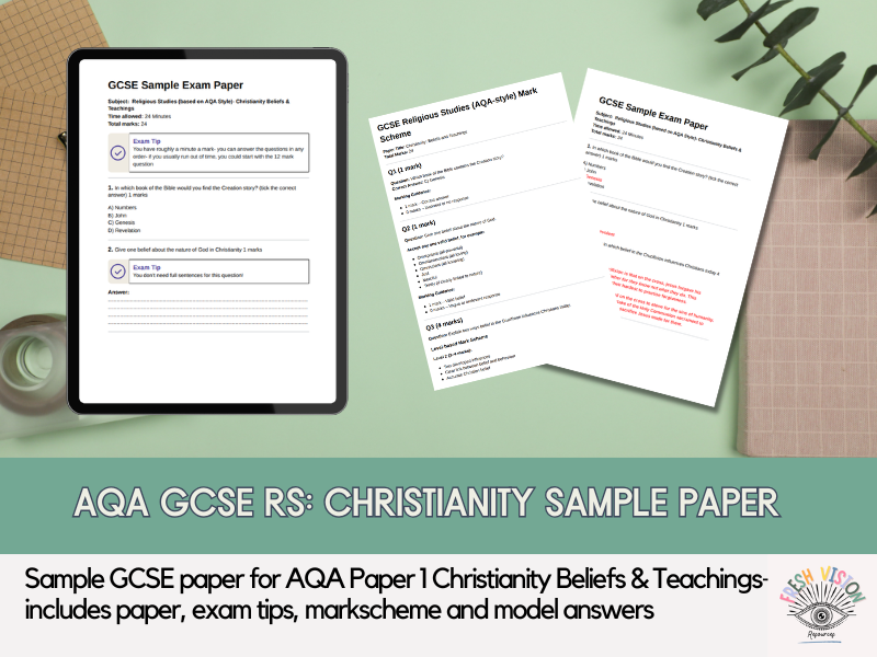AQA GCSE RS Christianity Beliefs & Teachings Sample Paper