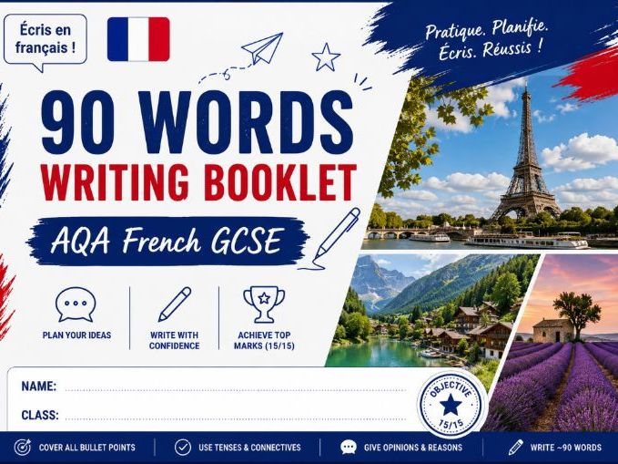 GCSE French 90 Words Booklet (New 2026 AQA Spec)