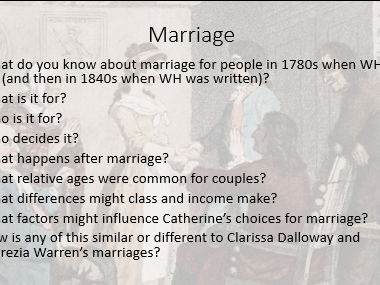 Wuthering Heights Bronte Scheme of work A Level
