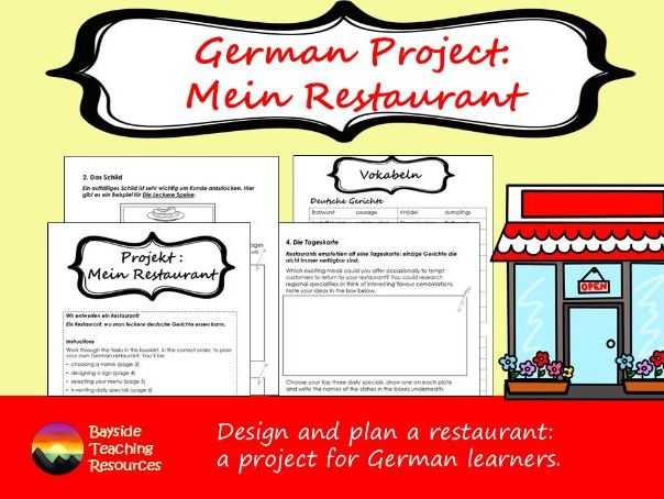 German Restaurant Project | Food vocabulary | KS3