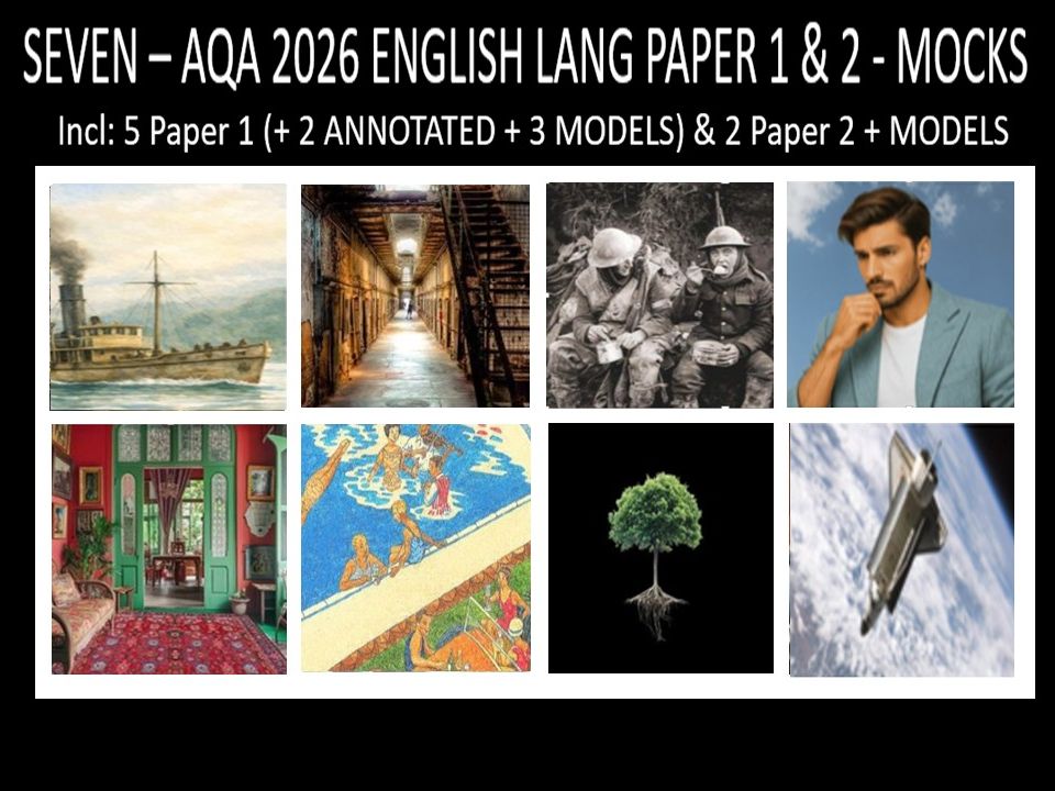 SEVEN - AQA PAPER 1 & 2 | 2026 FULL MOCKS | ANNOTATED | MODELS