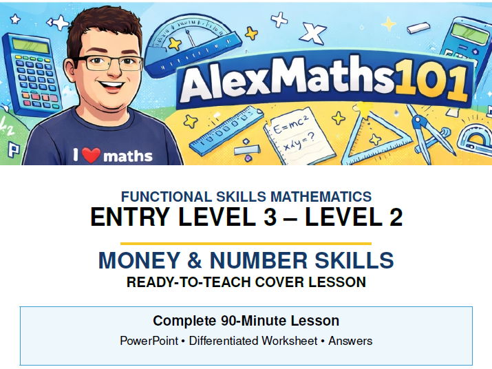 Functional Skills Maths Cover Lesson E3-L2