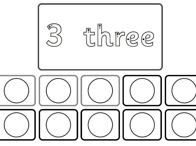 Number trace, count and colour.