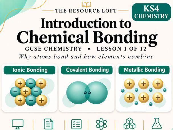 KS4 Chemistry | Introduction to Chemical Bonding | PowerPoint & Differentiated Worksheets | AQA GCSE