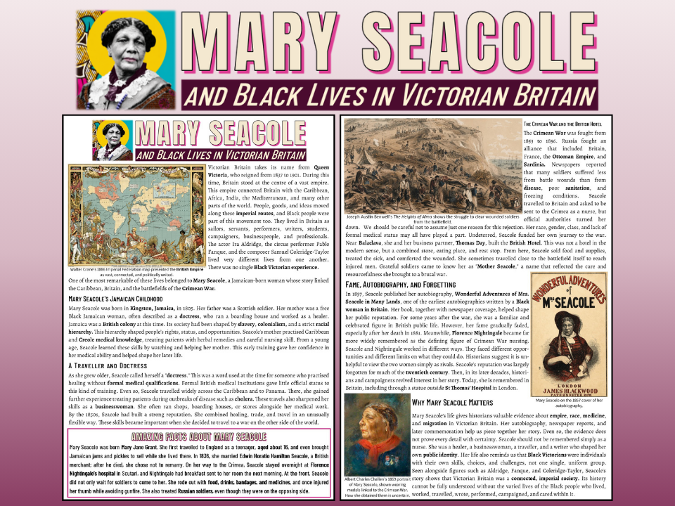 Mary Seacole: Black British History KS3